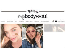 Tablet Screenshot of bodyandsoul.com.au